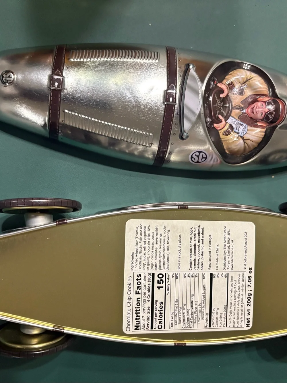 Silver Crane Company Race Car Storage Tin